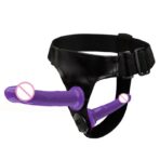 Dual Ended Strap-On Dildo with Adjustable Harness, Flexible Silicone Design for Couples and Women - Image 2