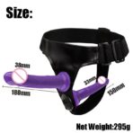Dual Ended Strap-On Dildo with Adjustable Harness, Flexible Silicone Design for Couples and Women - Image 5
