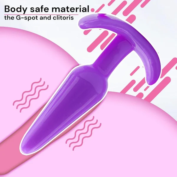 4PCS Anal Plug Dildo & Beads Set for Men & Women