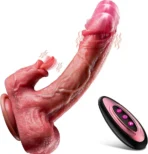Thrusting Dildo Vibrator with Remote Control for Women