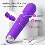 Women’s Magic Wand Vibrator Powerful Clitoral Massager