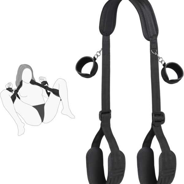 Adjustable Bondage Kit with Handcuffs & Leg Restraints for Adult Couples