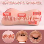 2-in-1 Pocket Pussy Male Masturbator – 3D Realistic Textured Mouth for Stimulation - Image 6