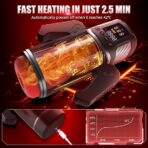 5-in-1 Male Masturbator – 7 Vibrating, Thrusting & Sucking Modes with LCD & Phone Holder - Image 2