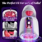 Male Masturbator – 10 Thrusting & 10 Licking Modes Blowjob Sex Machine for Stimulation & Endurance Training - Image 3