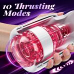 Male Masturbator – 10 Thrusting & 10 Licking Modes Blowjob Sex Machine for Stimulation & Endurance Training - Image 6