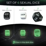 Couples Sex Dice Game | 47 Sex Position Cards + Glow in Dark Dice | Adult Intimacy Game - Image 7