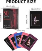 Erotic Sex Position Cards | 50 BDSM Bondage Illustrated Cards for Couples | Adult Intimacy Game - Image 4