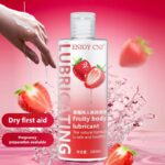 Strawberry Lickable Water-Based Lubricant Gel – Intimate Lube for Couples, Smooth Vaginal & Anal Massage