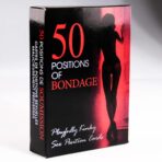 Erotic Sex Position Cards | 50 BDSM Bondage Illustrated Cards for Couples | Adult Intimacy Game - Image 3