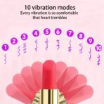 Portable Lipstick Bullet Vibrator 10 Speed – Clitoral & G Spot Stimulator, Waterproof Female Masturbator - Image 5