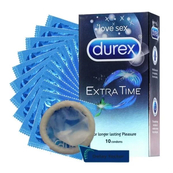Durex Delay Ejaculation Condoms 10 Pack – Ultra Thin Spike, Extra Lubricated Long Lasting Men’s Contraception