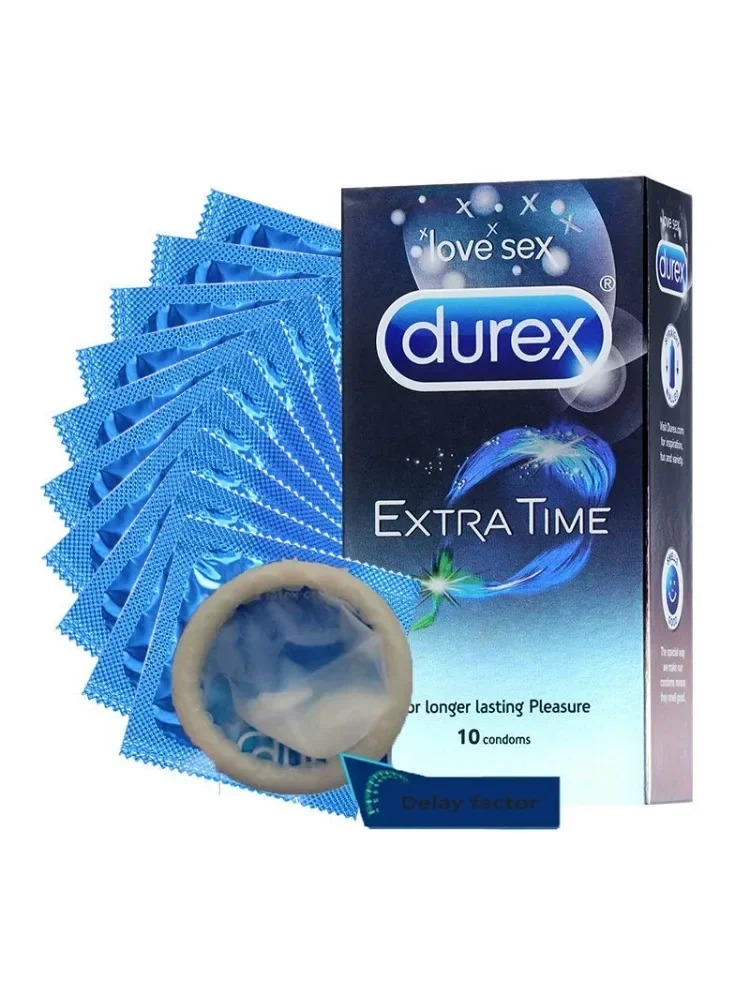 Durex Delay Ejaculation Condoms 10 Pack – Ultra Thin Spike, Extra Lubricated Long Lasting Men’s Contraception