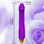 Telescopic Dildo Vibrator for Women – G-Spot & Clitoral Stimulator, 10 Speed Vibration Modes, Multi-Function Adult Toy - Image 3
