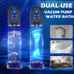 Automatic Penis Water Pump Electric | IPX7 Waterproof Vacuum Pump for Men | Suction Pressure Trainer with Masturbator Sleeves