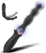 Anal Vibrator with Dual Motor – G-Spot & Clitoral Stimulator, Butt Plug & Beads Design, Powerful Multi-Function Adult Toy
