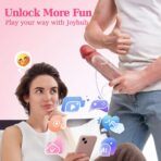 Penis Sleeve with Vibrating Cock Ring – Realistic Extender, 10 Mode Remote Control Silicone Couple Toy for Men - Image 3