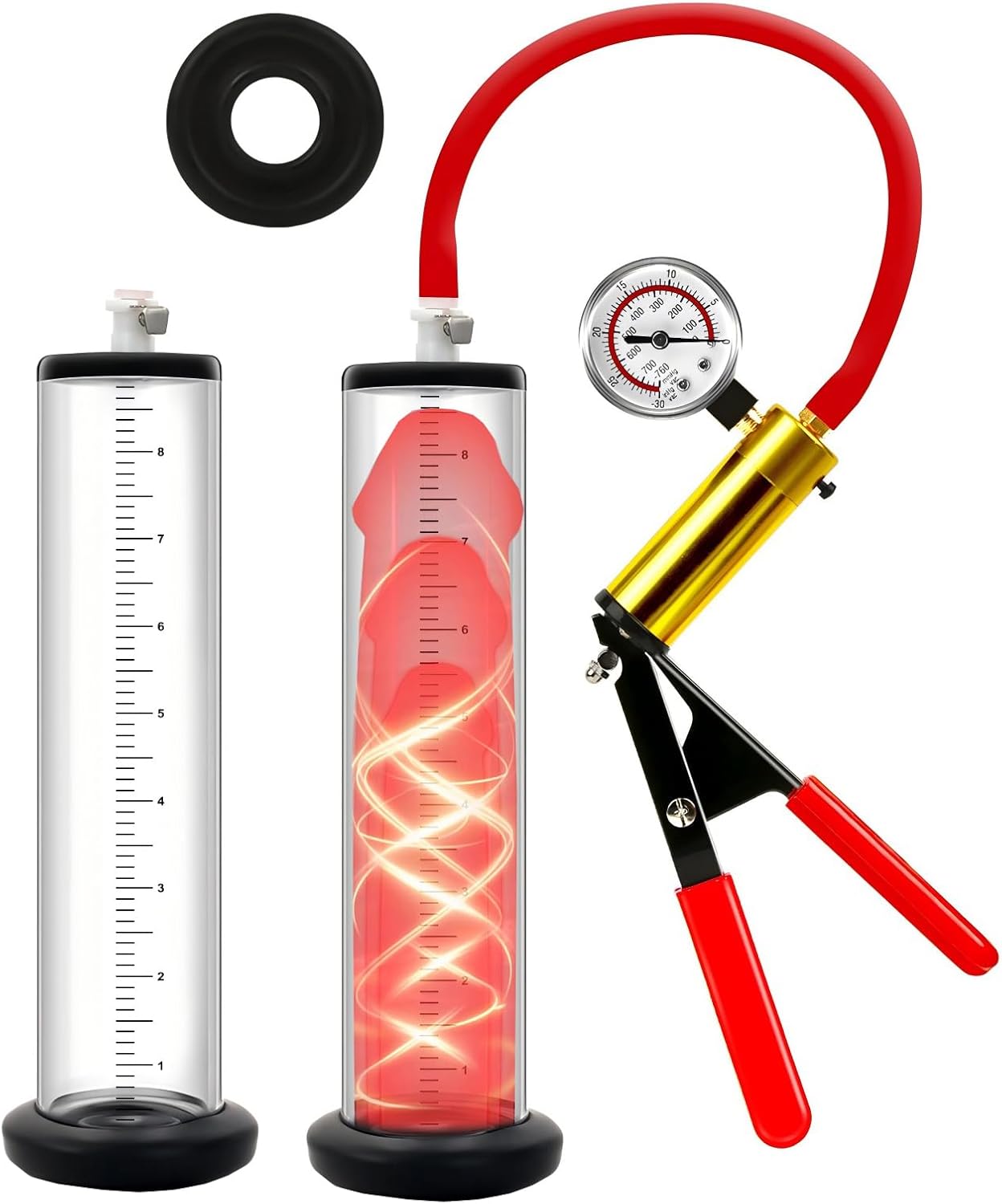 61N94cwEVQL._AC_SL1500_ Acrylic Manual Penis Pump for Men – Vacuum Enlargement & Extender Trainer | Durable Male Enhancement Device with Easy Suction Control - Image 1