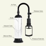 Manual Penis Vacuum Pump for Men | Suction Pressure Extender with Sleeves – Adult Enhancement Device - Image 3