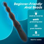 Anal Vibrator with Dual Motor – G-Spot & Clitoral Stimulator, Butt Plug & Beads Design, Powerful Multi-Function Adult Toy - Image 9