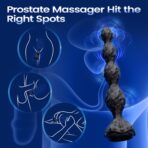 KUSHOR Anal Bead Vibrator with Remote Control – Prostate Massager, 7 Vibration Modes, Butt Plug for Men & Women - Image 5