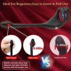 Vibrating Cock Ring with Mini Bullet Dildo – Anal & Prostate Massager, Penis Ring Male Vibrator, Sex Toy for Men - Image 6