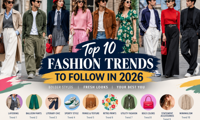 Top 10 Fashion Trends to Follow in 2026